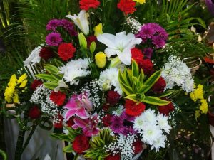Mix Arrangement Of Colorful Flowers